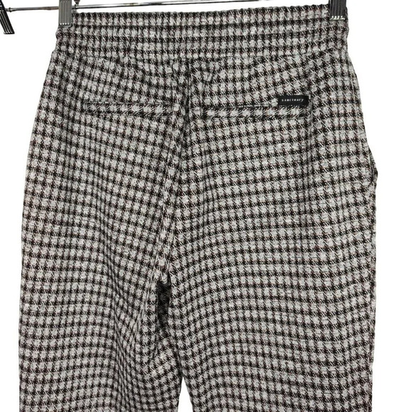 Sanctuary Pants Pull On Skinny Tapered Leg Women Size XS Black Brown Gray Plaid - Picture 6 of 10